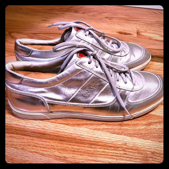 Prada Other - Authentic Prada “Moon Shoes” in Silver